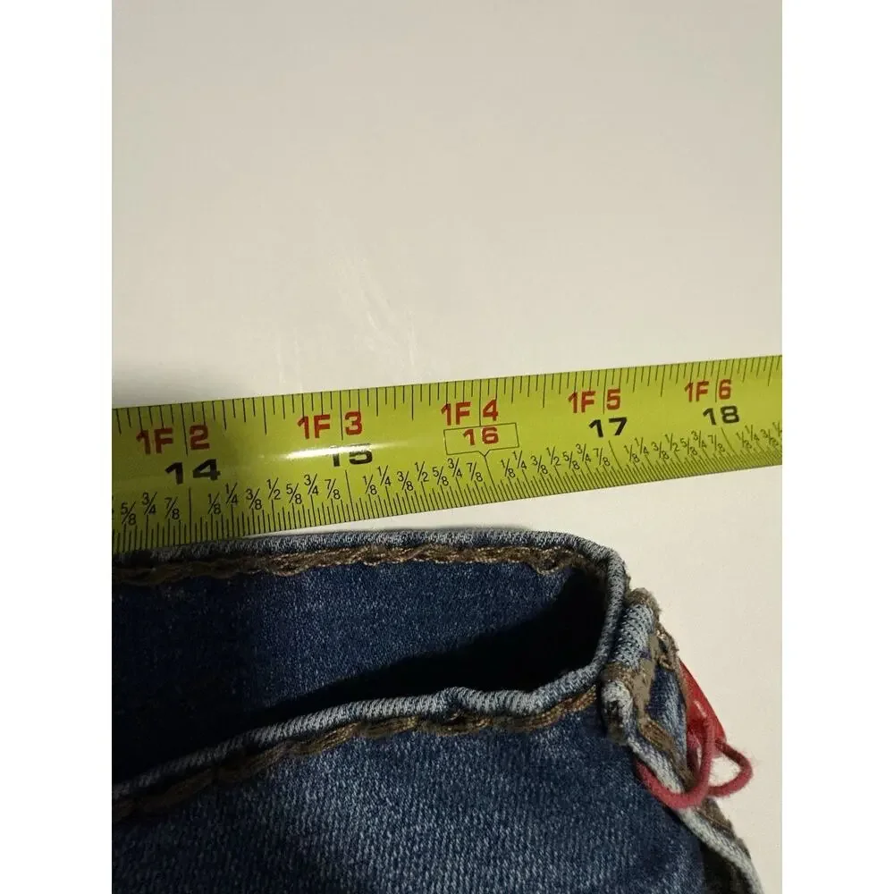 True Religion Ricky Relaxed Straight Jeans Men’s 32 Blue Flap Pocket